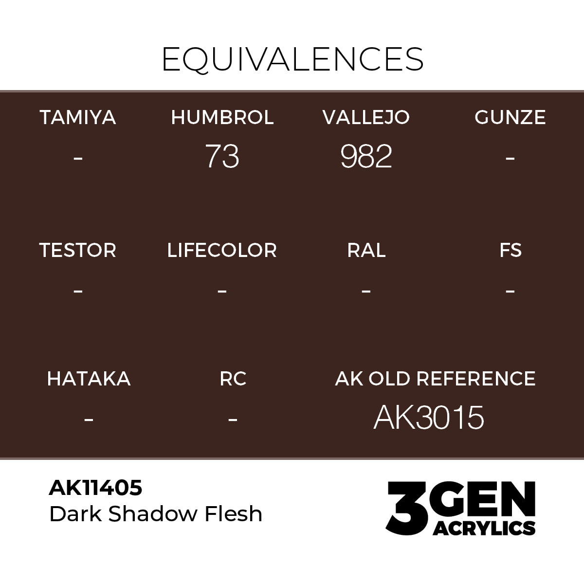 AK Interactive Dark Shadow Flesh 17ml - 3rd Gen Akrilna Boja AK11405