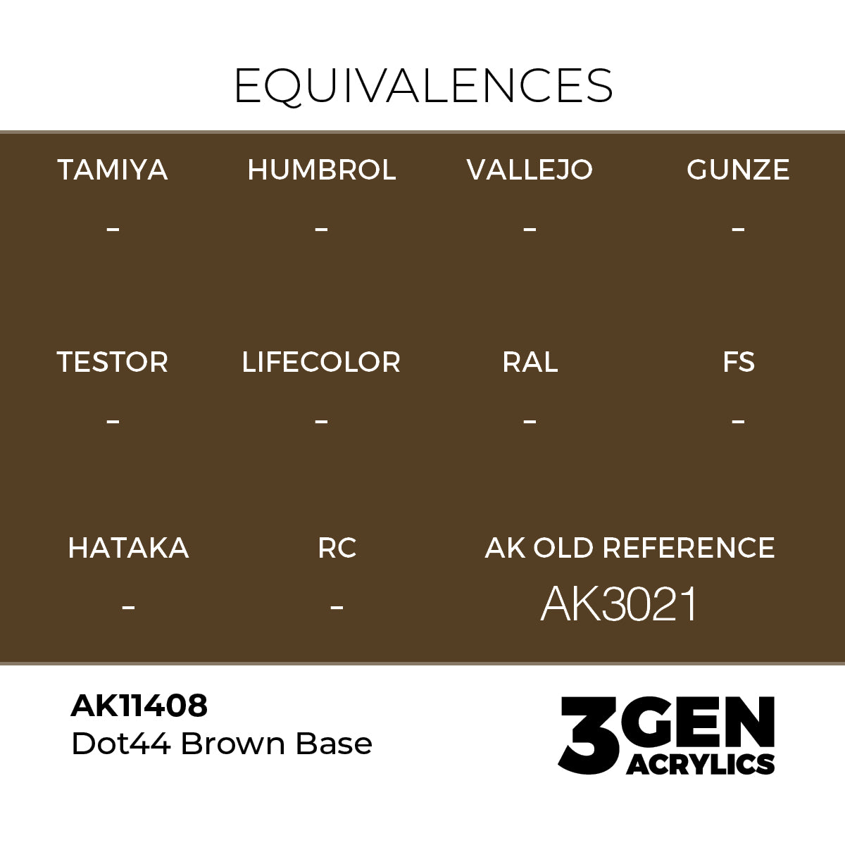 AK Interactive Dot44 Brown Base 17ml - 3rd Gen Akrilna Boja AK11408