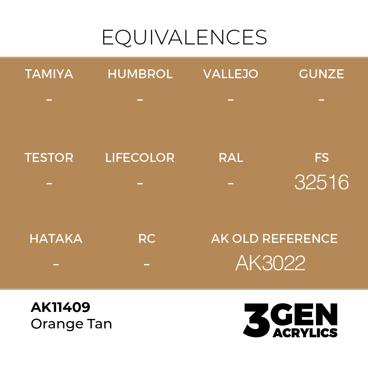 AK Interactive Orange Tan 17ml - 3rd Gen Akrilna Boja AK11409