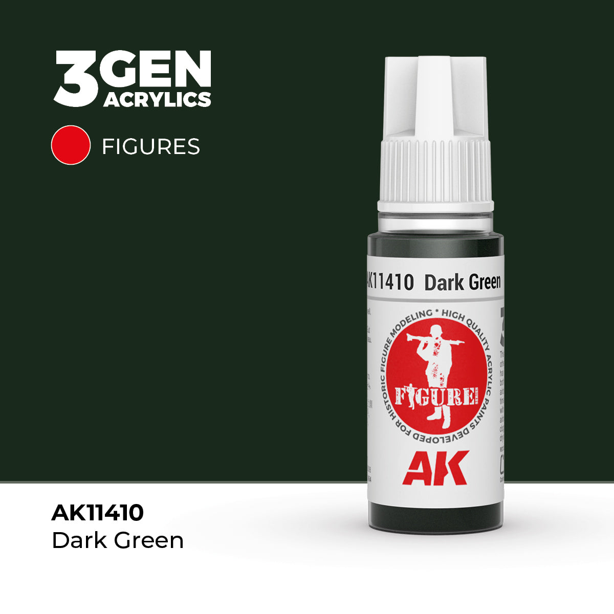 AK Interactive Dark Green 17ml - 3rd Gen Akrilna Boja AK11410