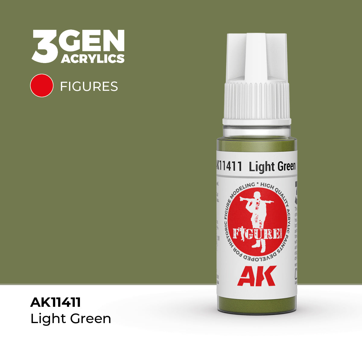 AK Interactive Light Green 17ml - 3rd Gen Akrilna Boja AK11411