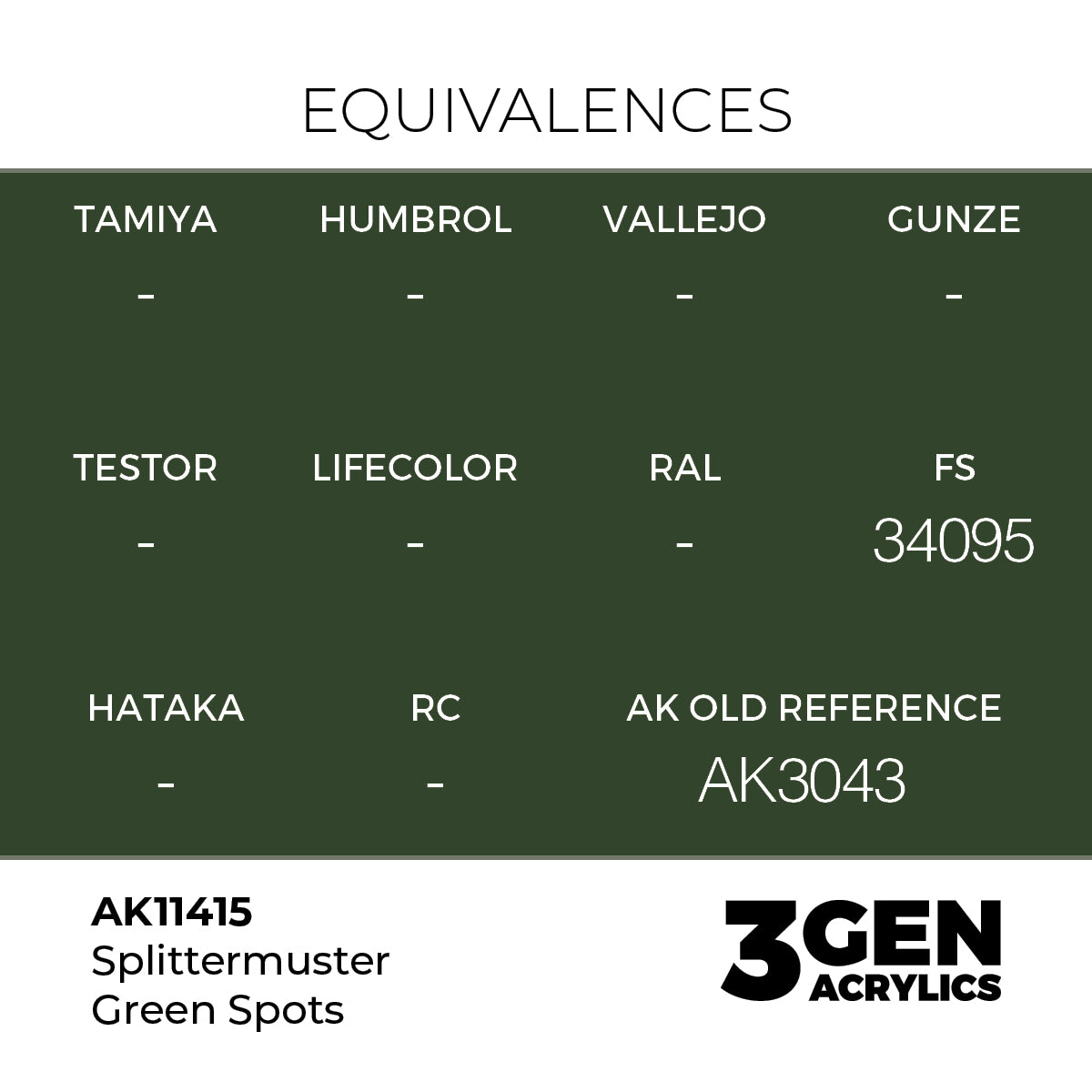 AK Interactive Splittermuster Green Spots 17ml - 3rd Gen Akrilna Boja AK11415