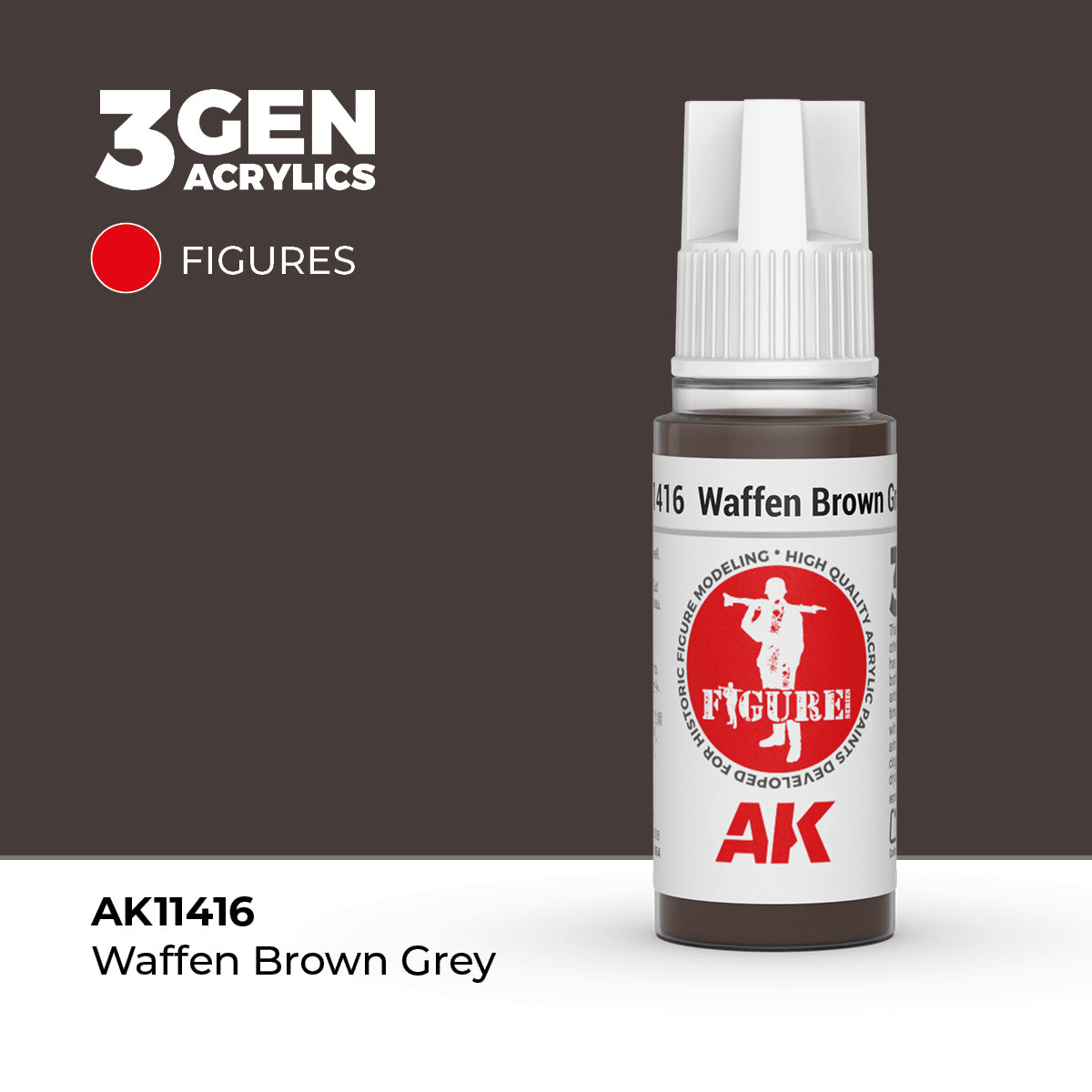 AK Interactive Waffen Brown Grey 17ml - 3rd Gen Akrilna Boja AK11416