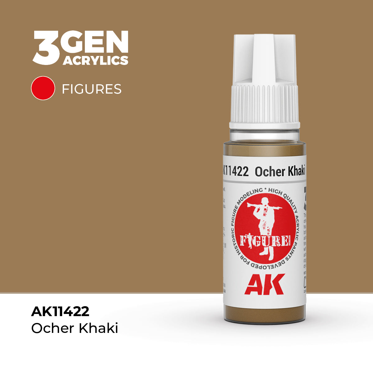 AK Interactive Ocher Khaki 17ml - 3rd Gen Akrilna Boja AK11422