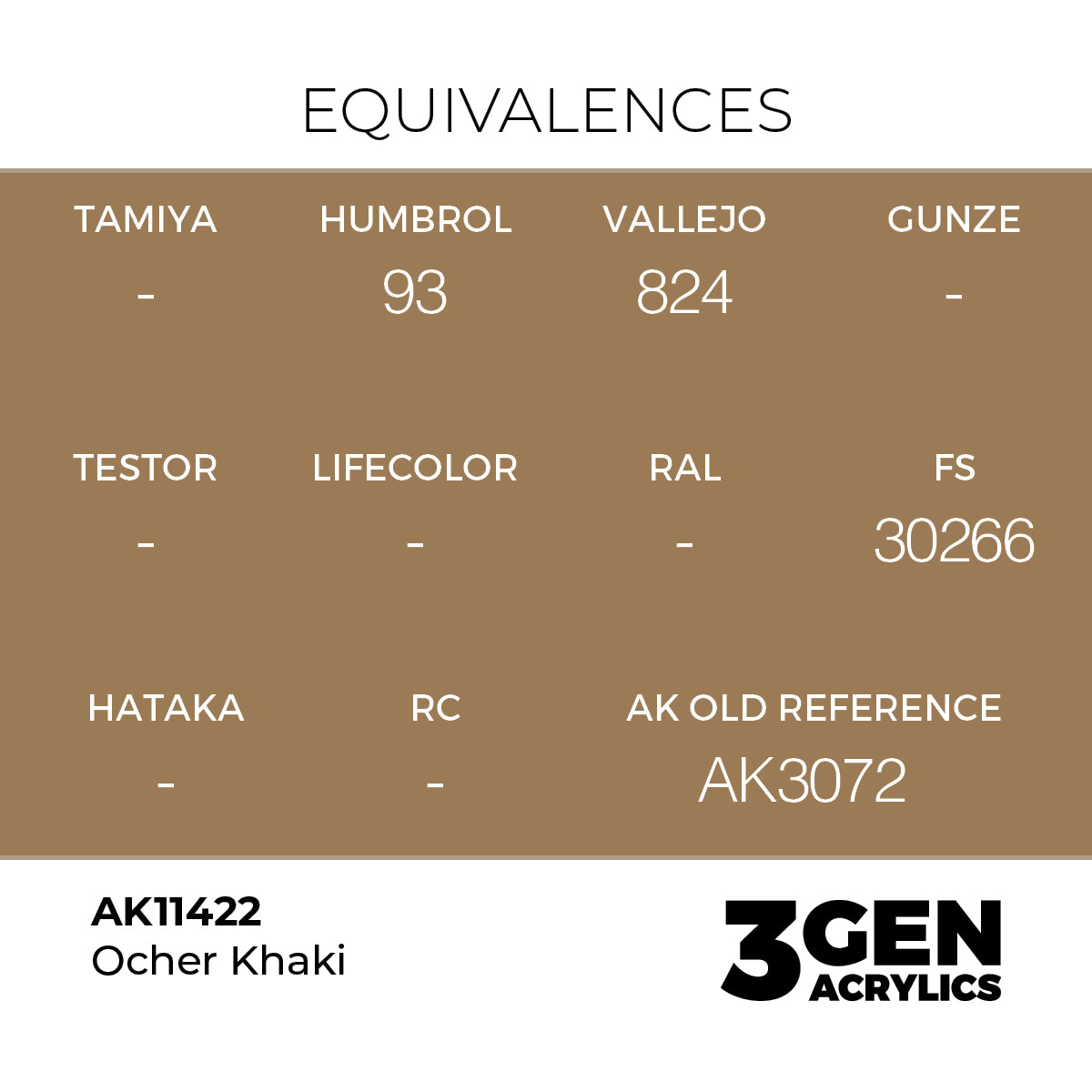 AK Interactive Ocher Khaki 17ml - 3rd Gen Akrilna Boja AK11422
