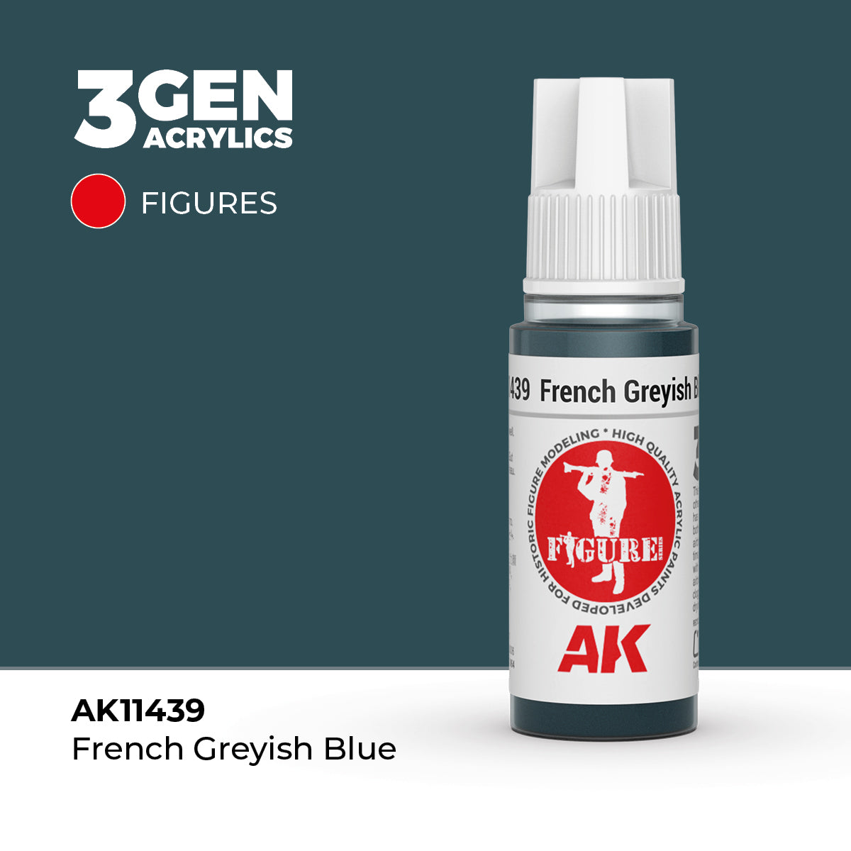 AK Interactive French Greyish Blue 17ml - 3rd Gen Akrilna Boja AK11439