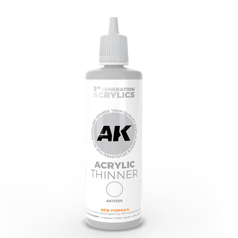 AK Interactive ACRYLIC THINNER 100ml 3GEN - Razredjivac za Akrilne Boje 100ml
