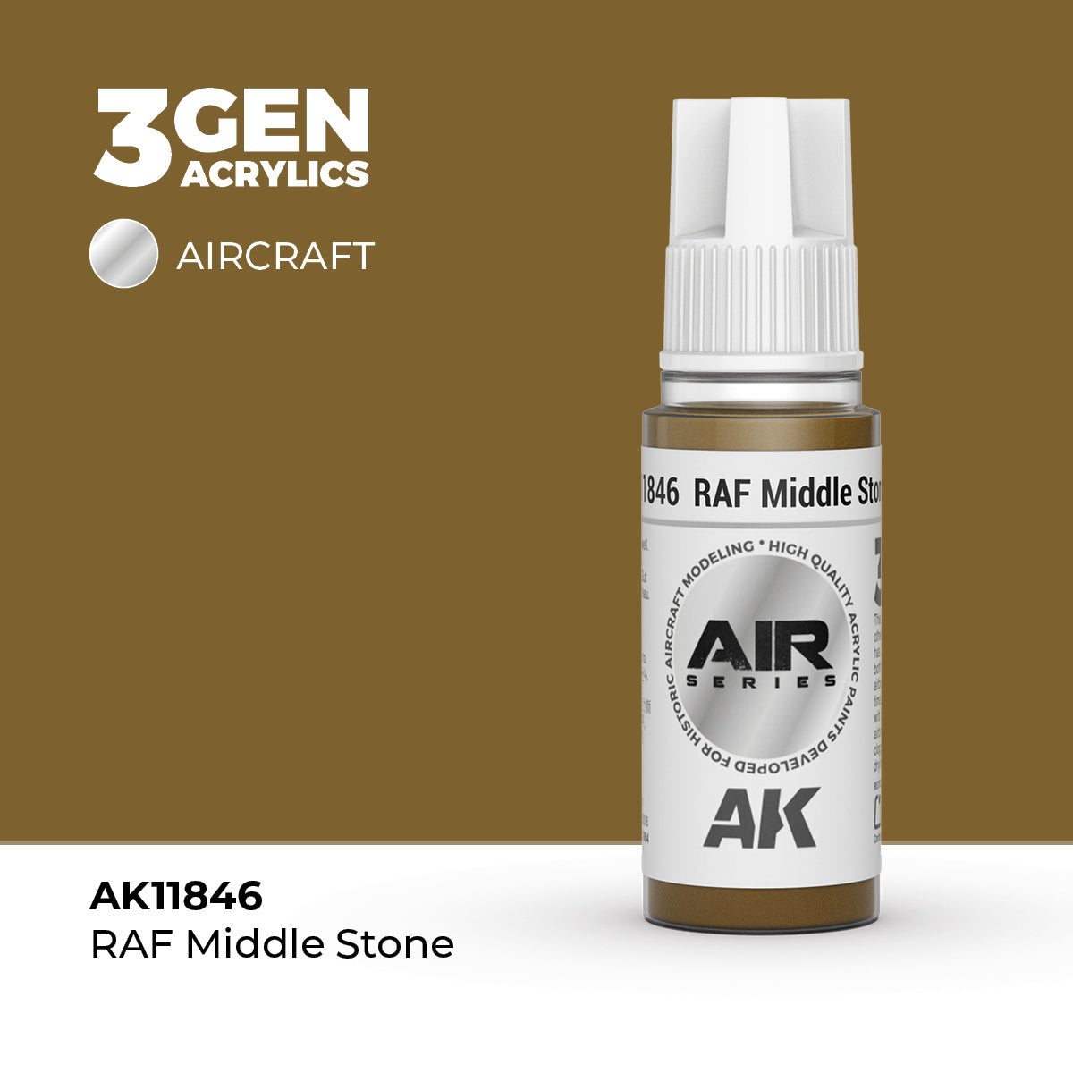 AK Interactive RAF Middle Stone 17ml - 3rd Gen Akrilna Boja AK11846