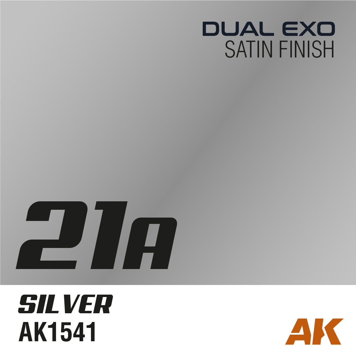 AK Interactive Dual Exo 21A Silver 60ml, metalik boja za minijature, slika 2