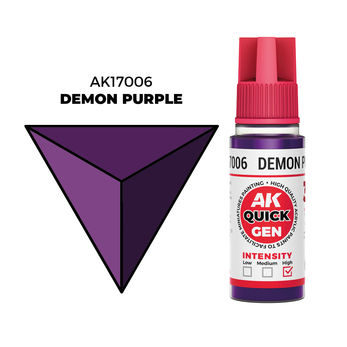 AK Interactive Púrpura Demonio - Color 18ml - Quick Gen Akrilna Boja AK17006 - front