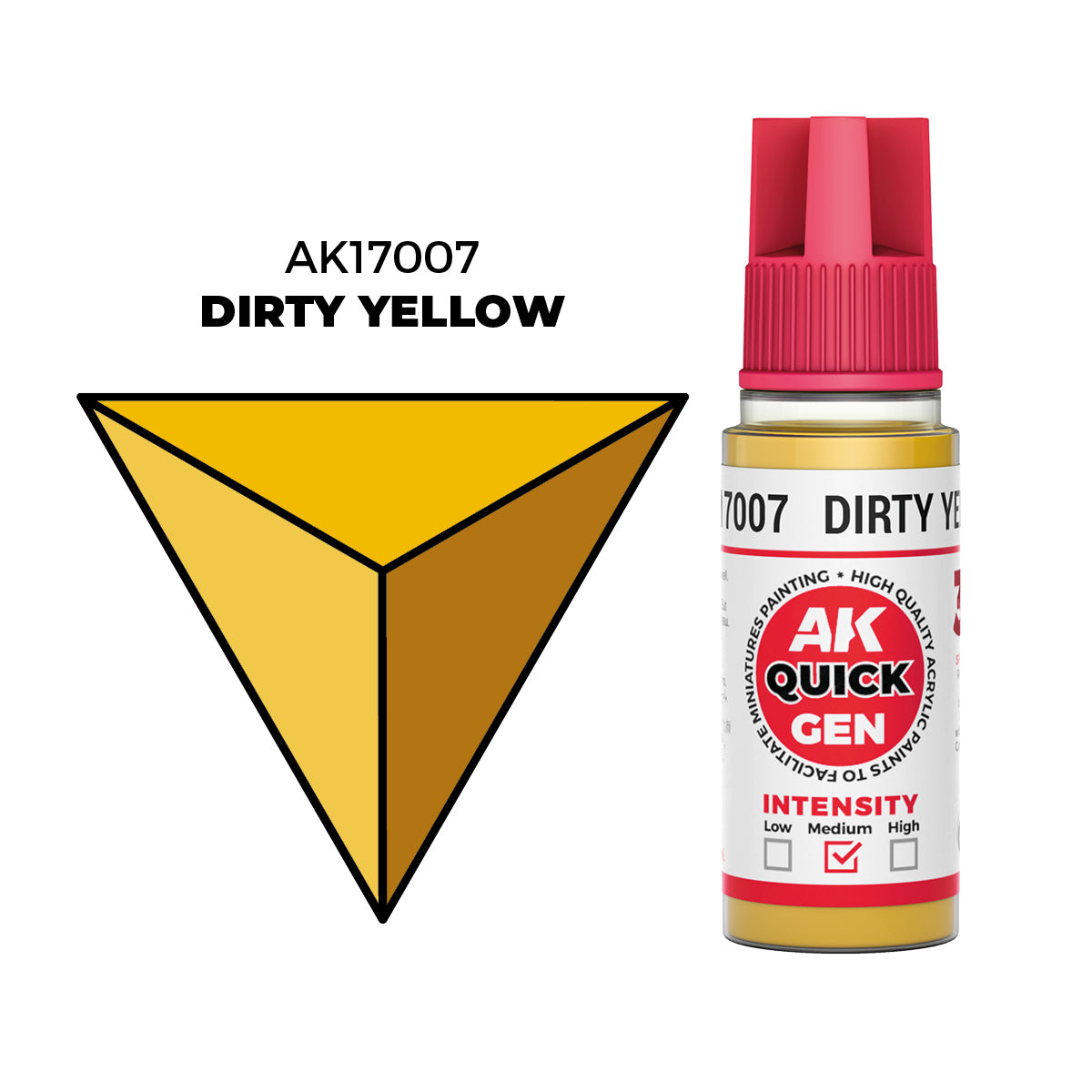 AK Interactive Dirty Yellow 18ml - Quick Gen Akrilna Boja AK17007