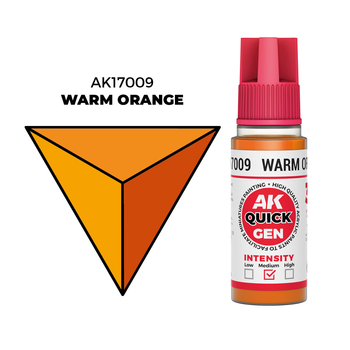 AK Interactive Warm Orange 18ml - Quick Gen Akrilna Boja AK17009