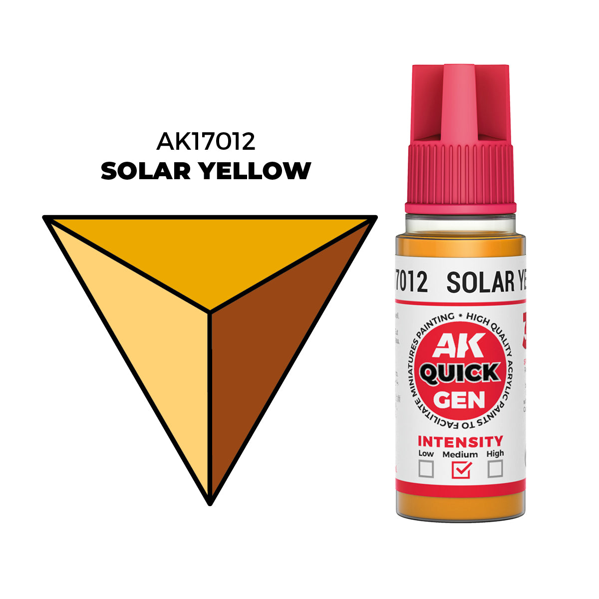 AK Interactive Solar Yellow 18ml - Quick Gen Akrilna Boja AK17012