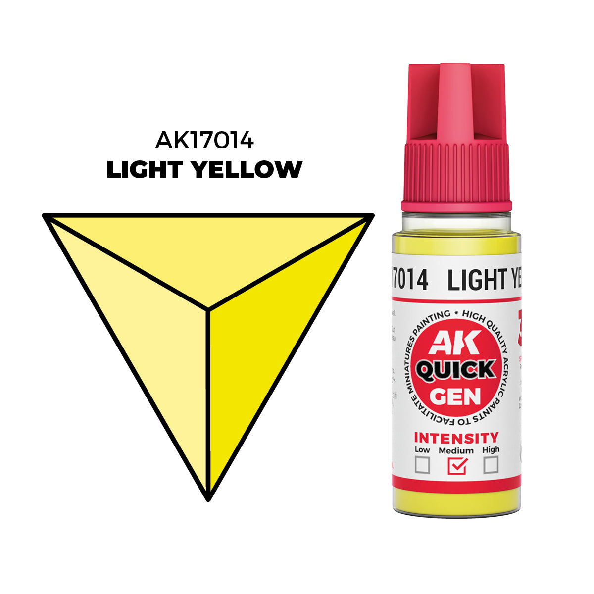 AK Interactive Light Yellow 18ml - Quick Gen Akrilna Boja AK17014