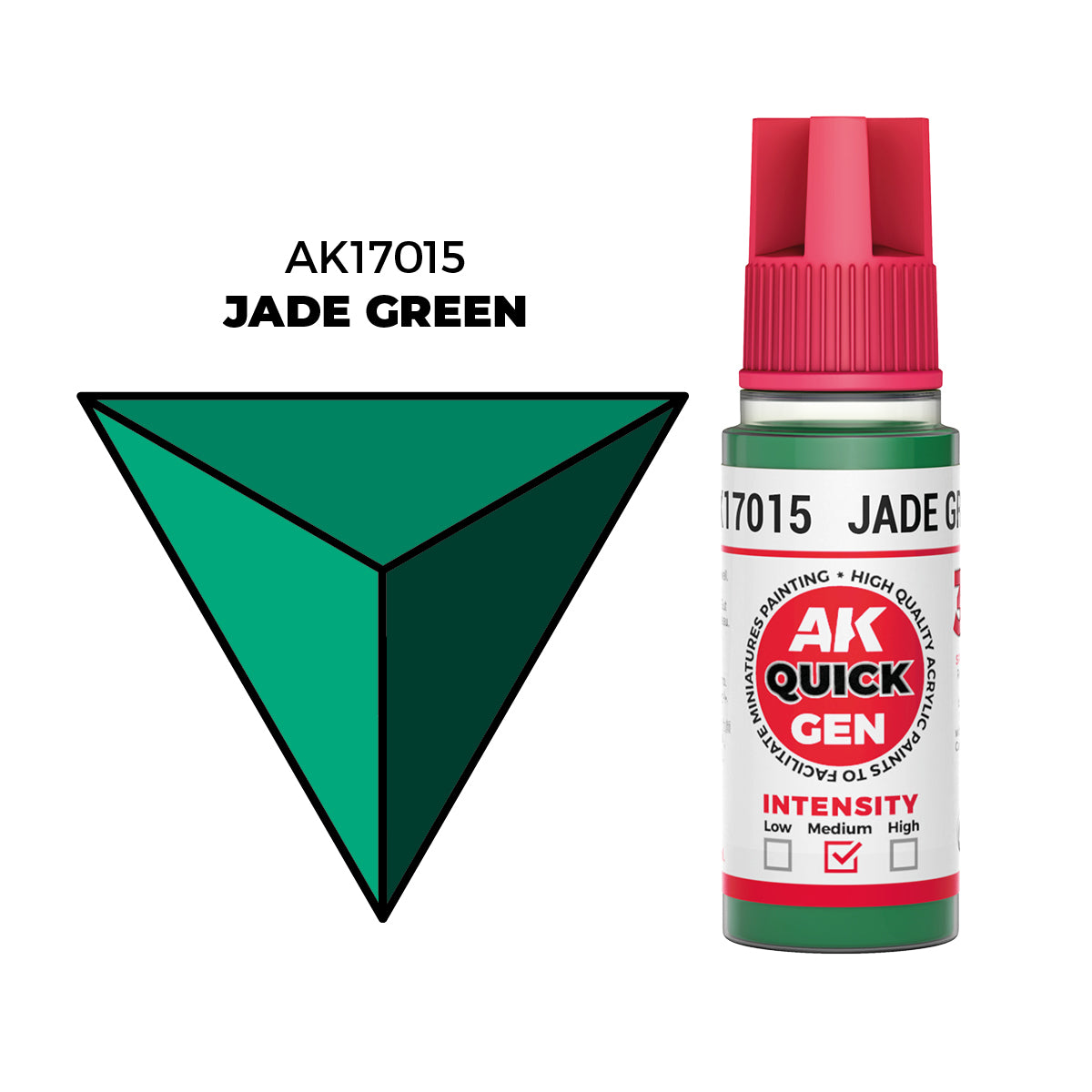 AK Interactive Verde Jade - Color 18ml - Quick Gen Akrilna Boja AK17015 - front
