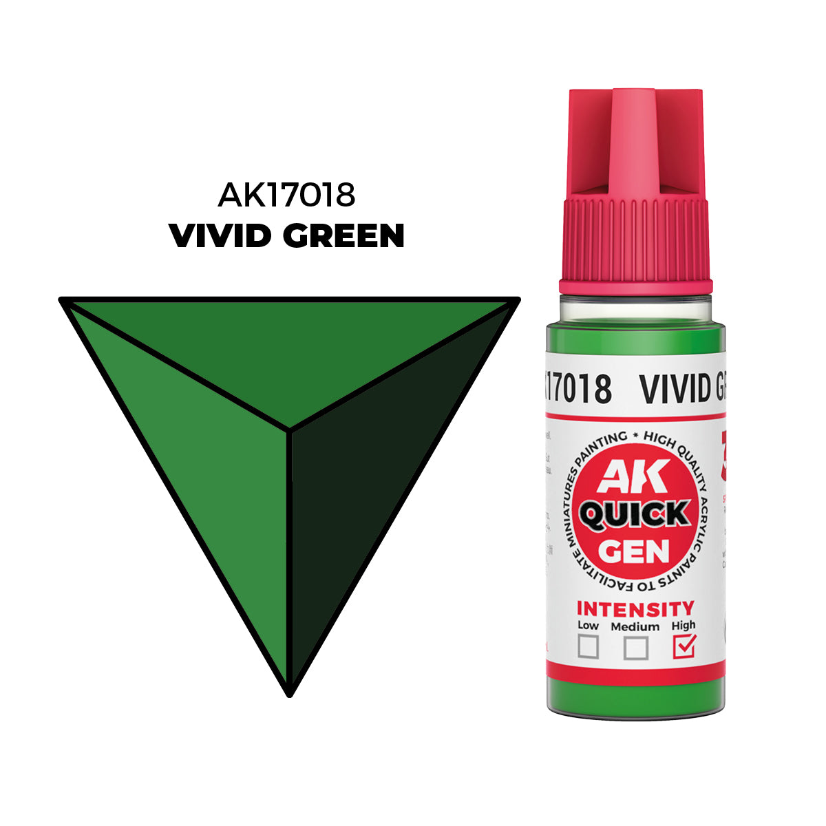 AK Interactive Verde Vivo - Color 18ml - Quick Gen Akrilna Boja AK17018 - front
