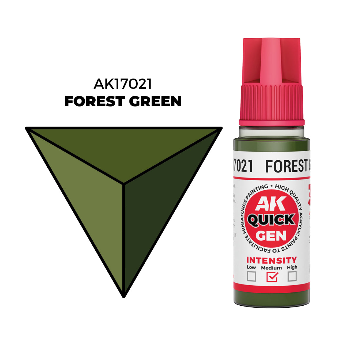 AK Interactive Verde Bosque - Color 18ml - Quick Gen Akrilna Boja AK17021 - front