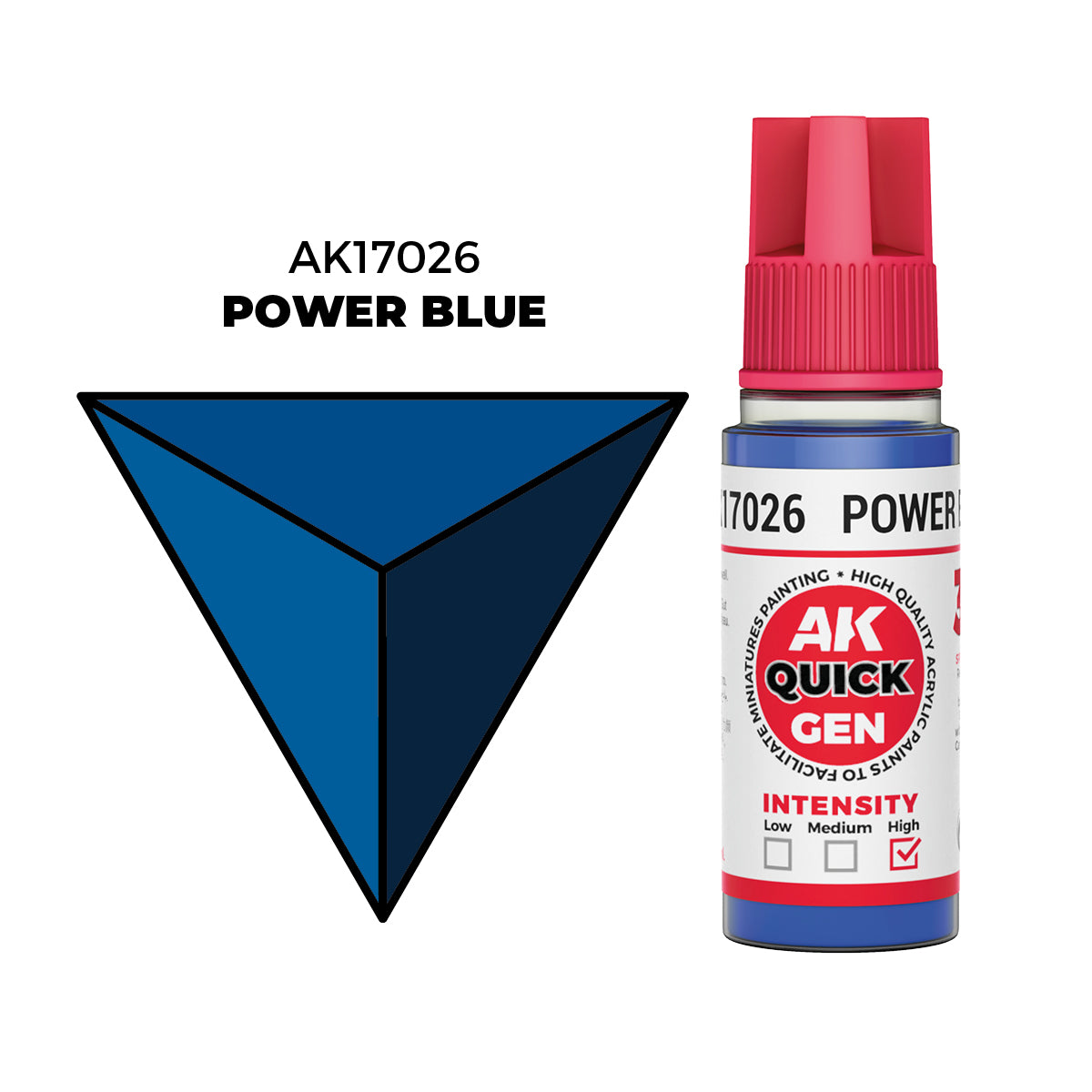 AK Interactive Azul Poder - Color 18ml - Quick Gen Akrilna Boja AK17026 - front