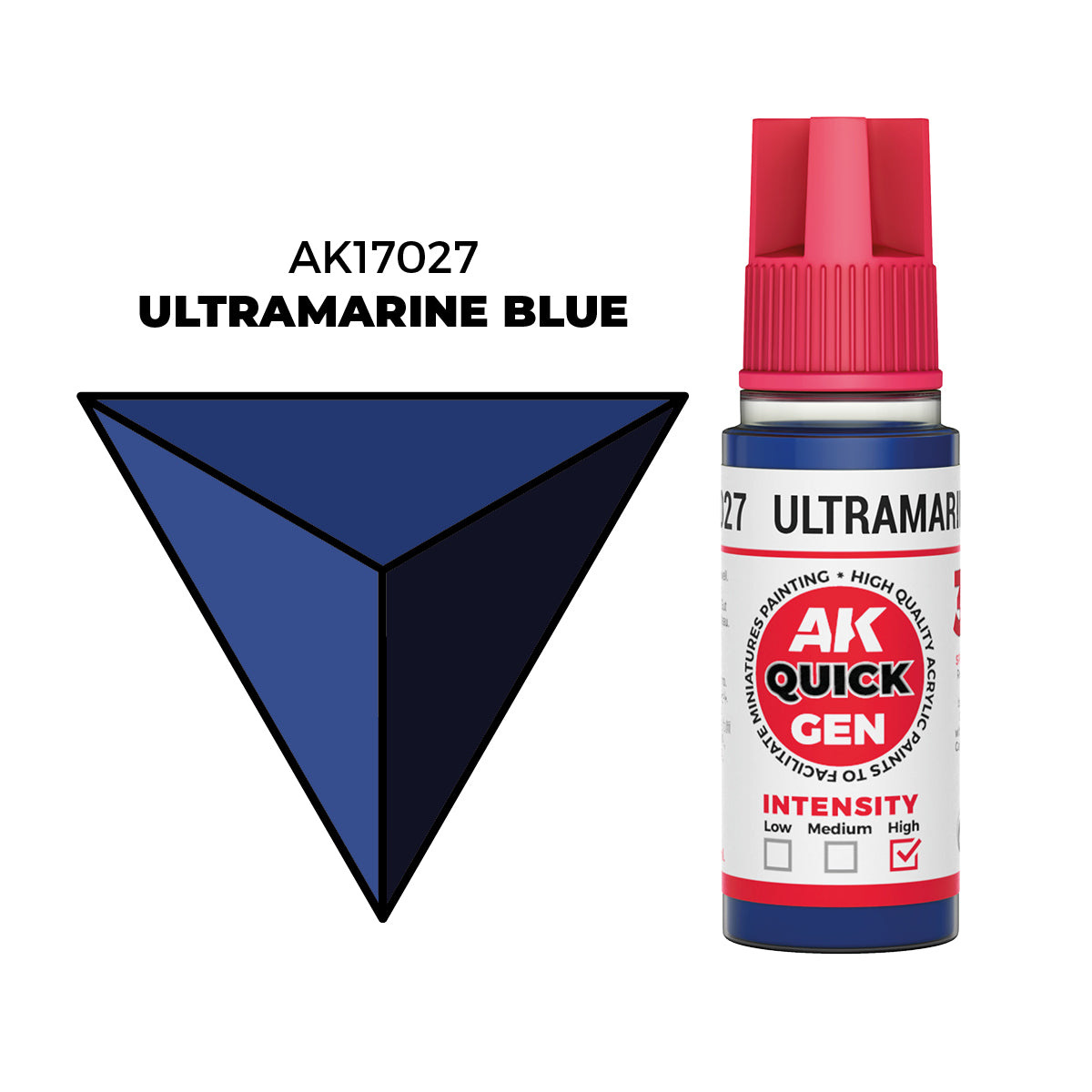 AK Interactive Ultramarine Blue 18ml - Quick Gen Akrilna Boja AK17027