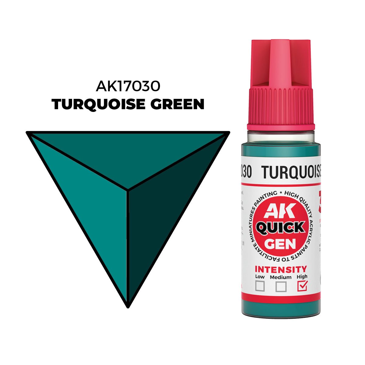 AK Interactive Verde Turquesa - Color 18ml - Quick Gen Akrilna Boja AK17030 - front