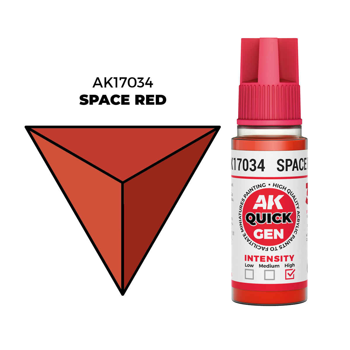 AK Interactive Rojo Espacial - Color 18ml - Quick Gen Akrilna Boja AK17034 - front