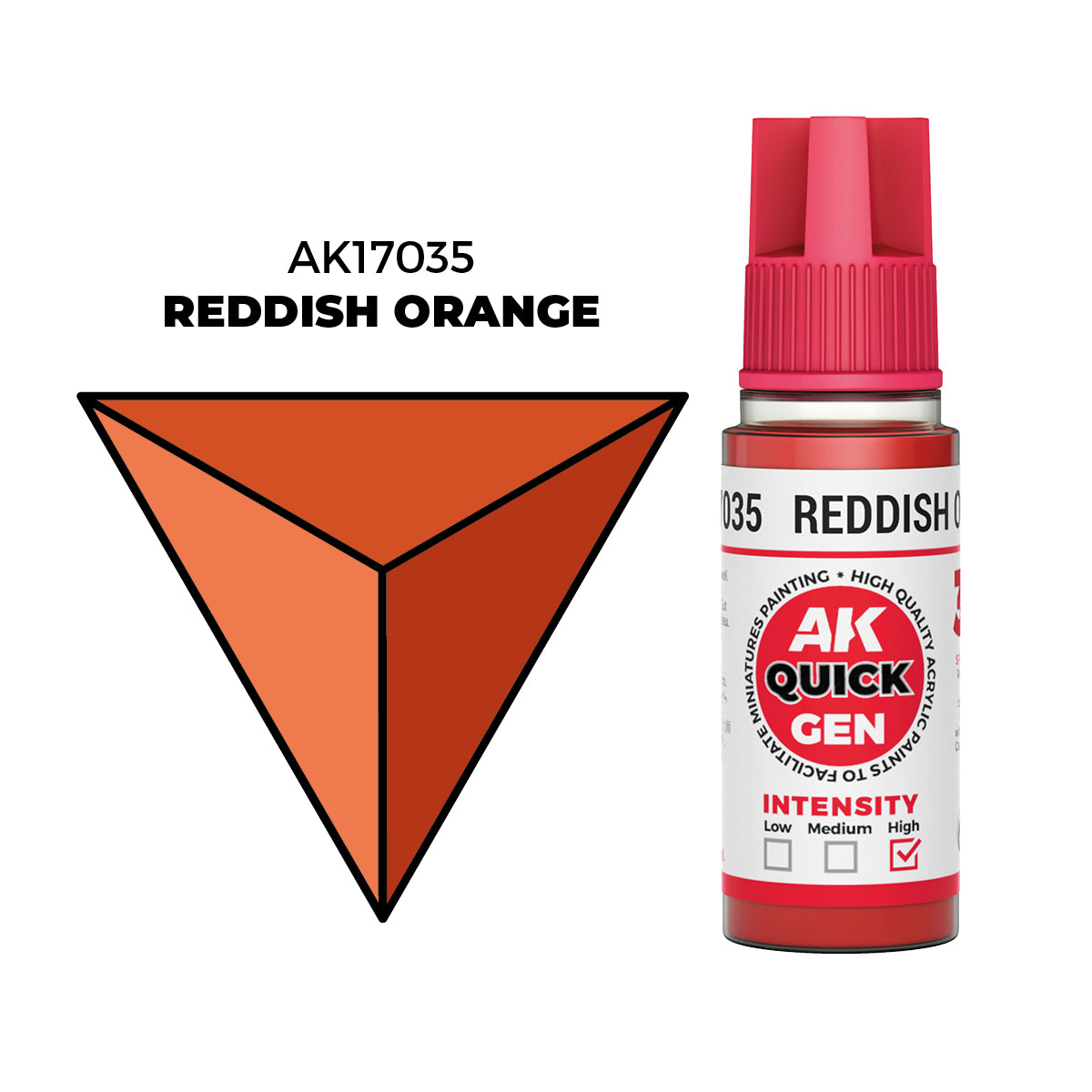 AK Interactive Reddish Orange 18ml - Quick Gen Akrilna Boja AK17035
