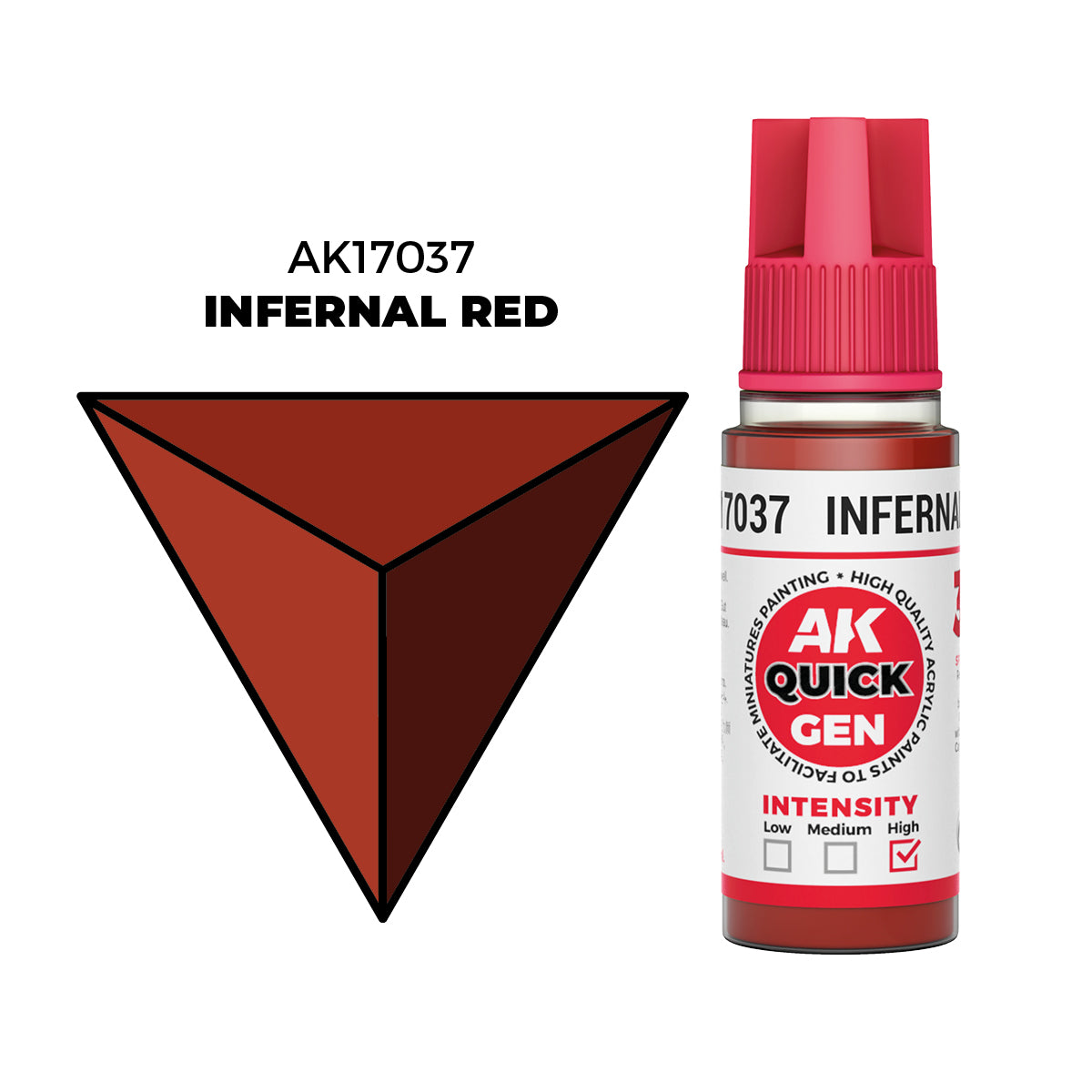 AK Interactive Rojo Infernal - Color 18ml - Quick Gen Akrilna Boja AK17037 - front