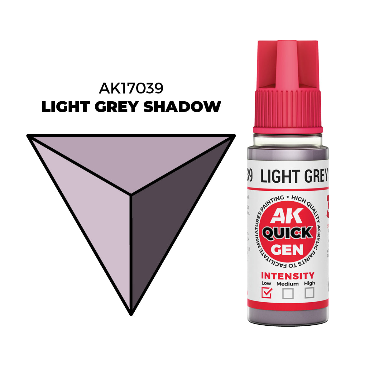 AK Interactive Light Grey Shadow 18ml - Quick Gen Akrilna Boja AK17039