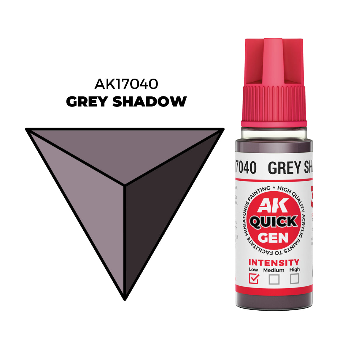 AK Interactive Grey Shadow 18ml - Quick Gen Akrilna Boja AK17040