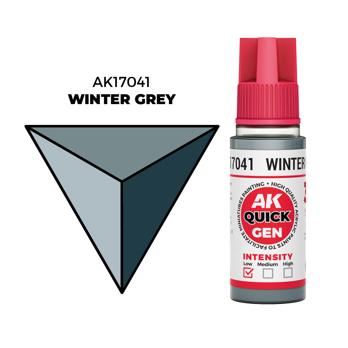 AK Interactive Gris Invierno - Color 18ml - Quick Gen Akrilna Boja AK17041 - front
