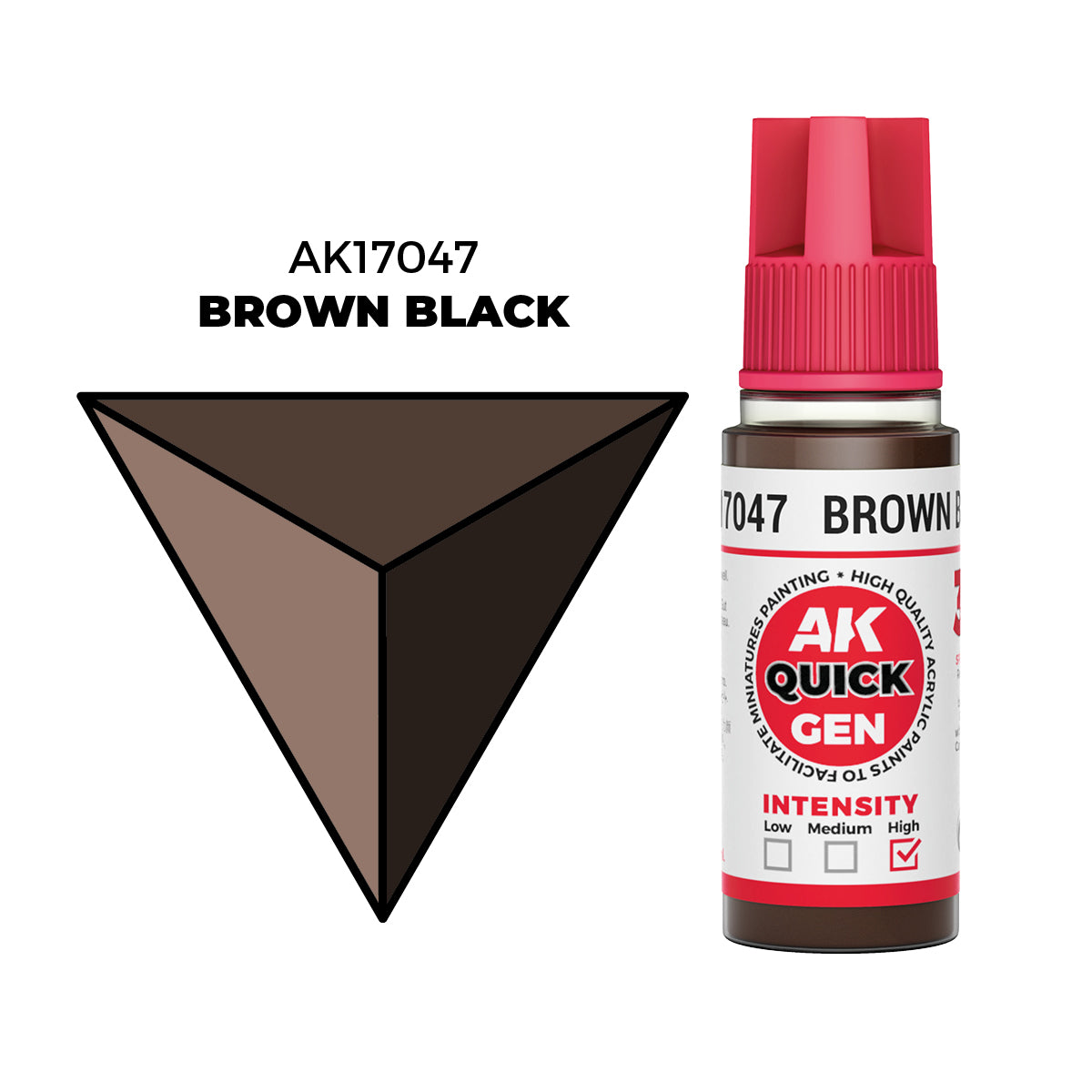 AK Interactive Brown Black 18ml - Quick Gen Akrilna Boja AK17047