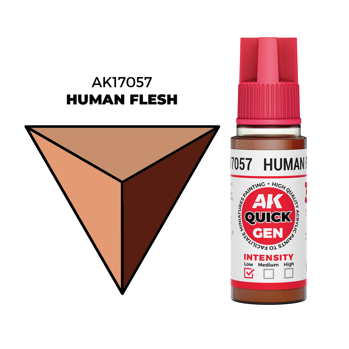 AK Interactive Carne Humana - Color 18ml - Quick Gen Akrilna Boja AK17057 - front
