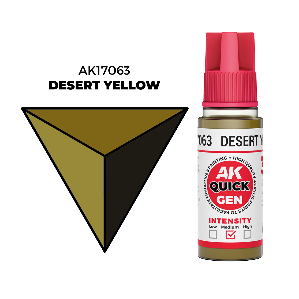 AK Interactive Desert Yellow 18ml - Quick Gen Akrilna Boja AK17063