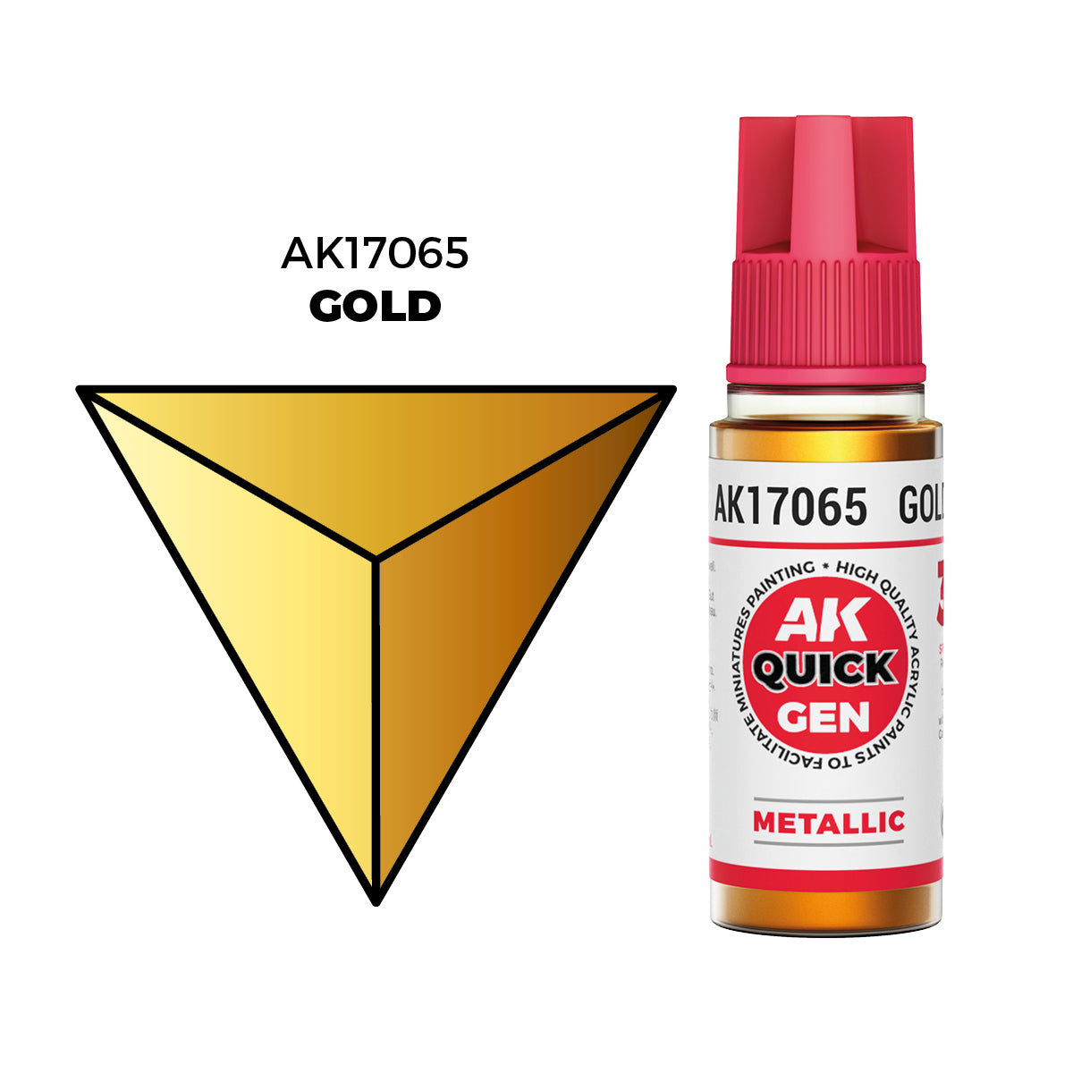 AK Interactive Gold 18ml - Quick Gen Akrilna Boja AK17065