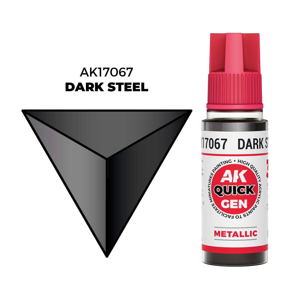 AK Interactive Dark Steel 18ml - Quick Gen Akrilna Boja AK17067