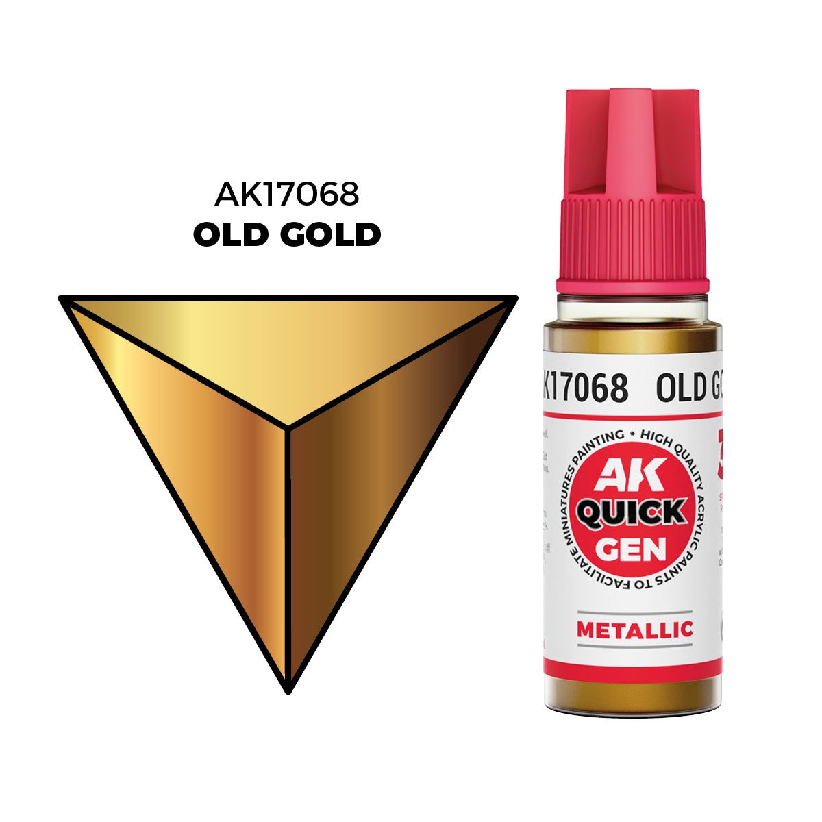 AK Interactive Old Gold 18ml - Quick Gen Akrilna Boja AK17068