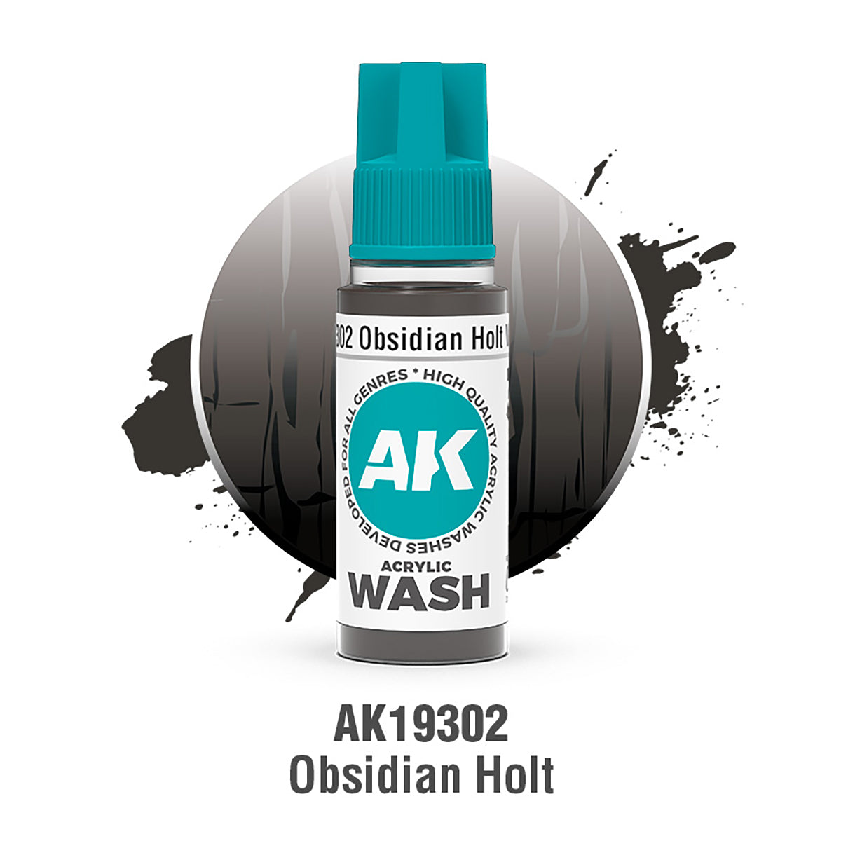 AK Interactive Obsidian Holt Wash 18ml - AK19302