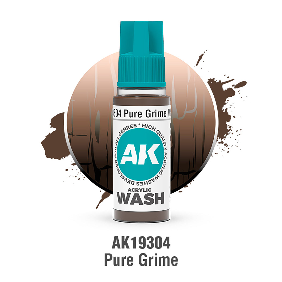 AK Interactive Pure Grime Wash 18ml - AK19304
