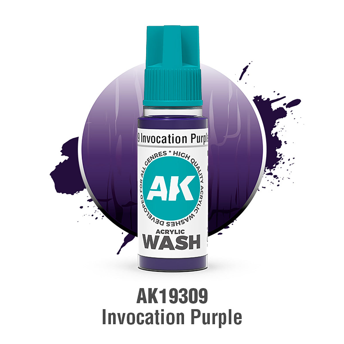 AK Interactive Púrpura Invocación - Lavado Acrílico Wash 18ml - AK19309 - front