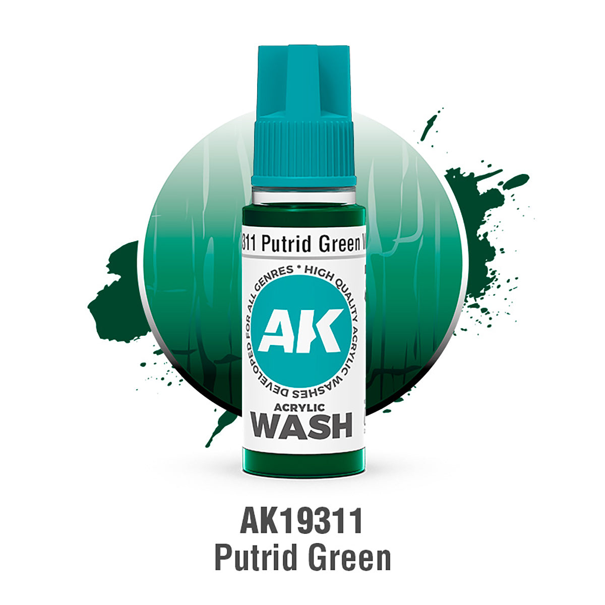 AK Interactive Putrid Green Wash 18ml - AK19311