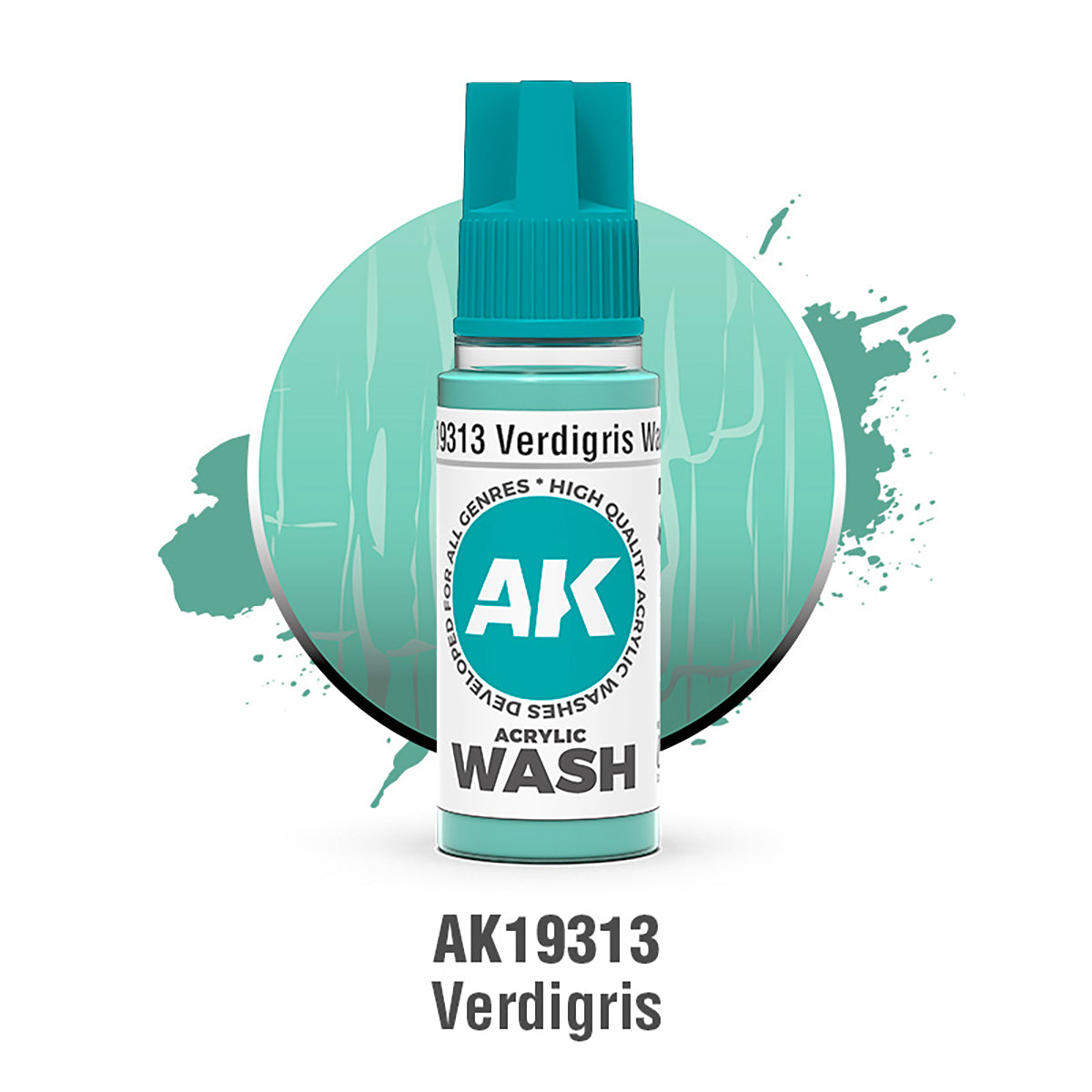 AK Interactive Verdigris Wash 18ml - AK19313