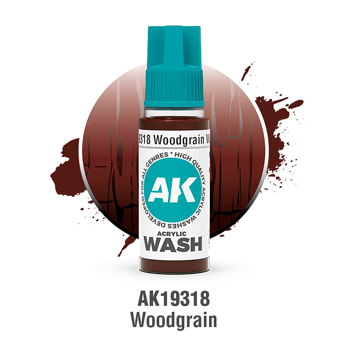 AK Interactive Woodgrain Wash 18ml - AK19318