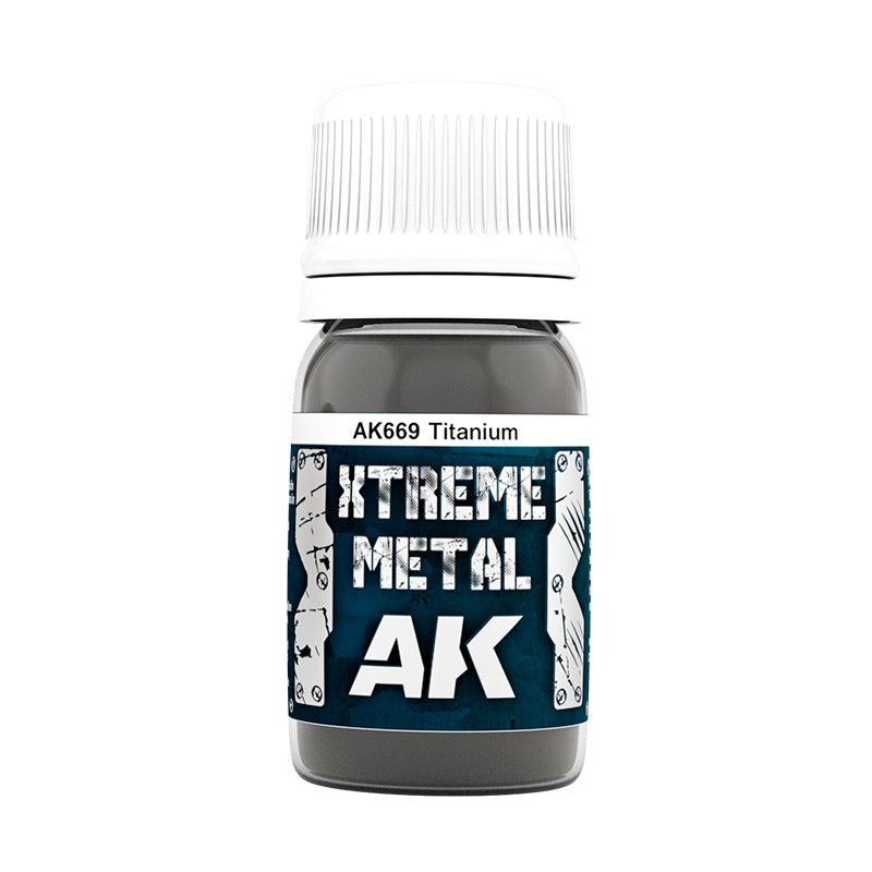 AK Interactive Xtreme Metal Titanium 30ml AK669, metalik boja za minijature, slika 2