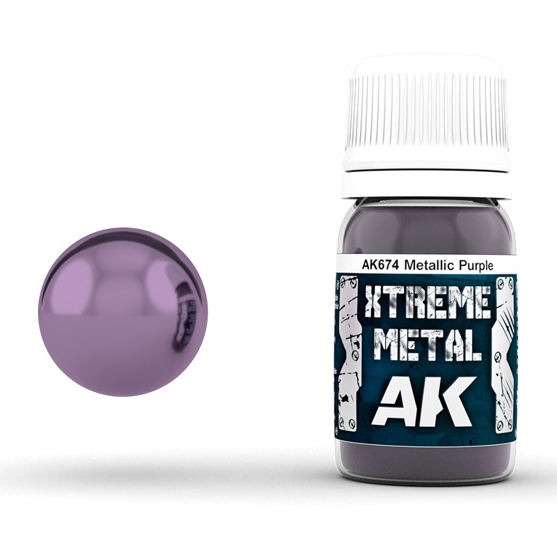 AK Interactive Xtreme Metal Metallic Purple 30ml AK674, metalik boja za minijature