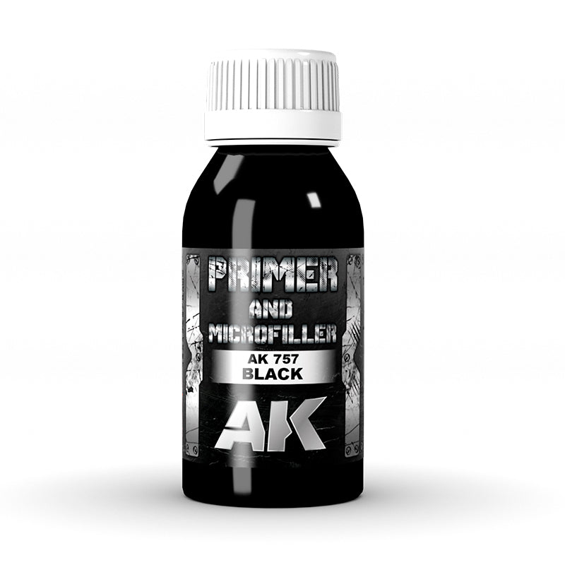 AK Interactive Black Primer and Microfiller 100ml - AK757