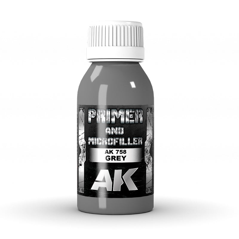 AK Interactive Grey Primer and Microfiller 100ml - AK758