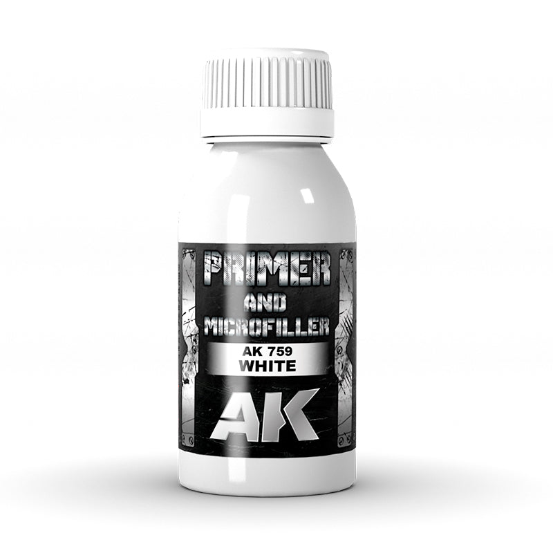 AK Interactive White Primer and Microfiller 100ml - AK759