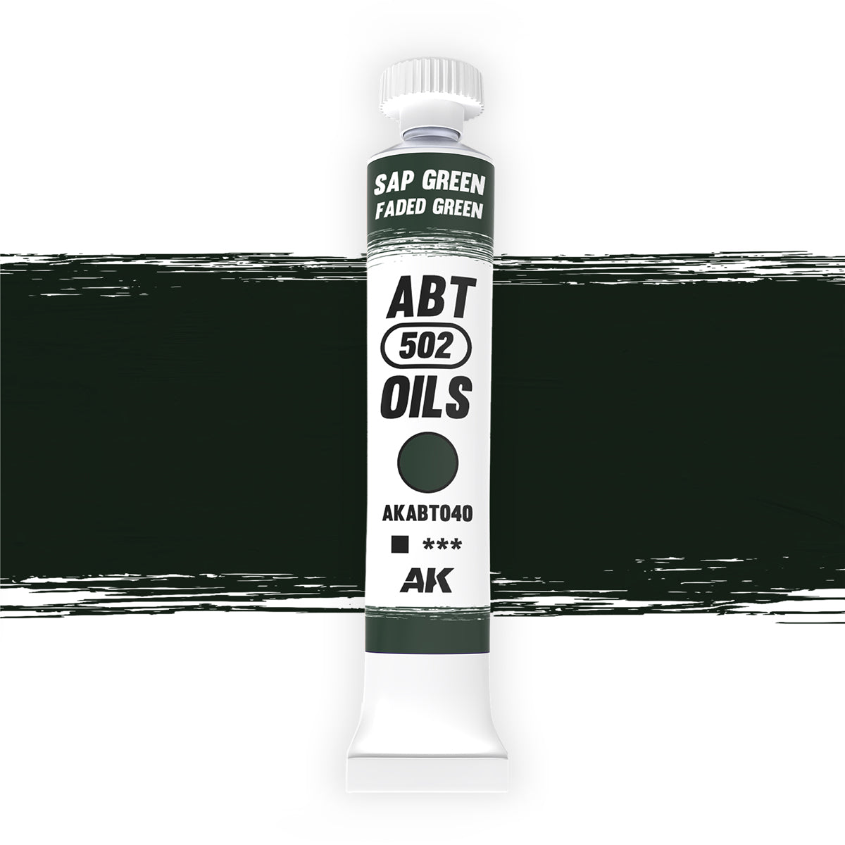 AK Interactive Verde Savia / Verde Desgastado, Oleo - AB Type Acrylic AKABT040 - front