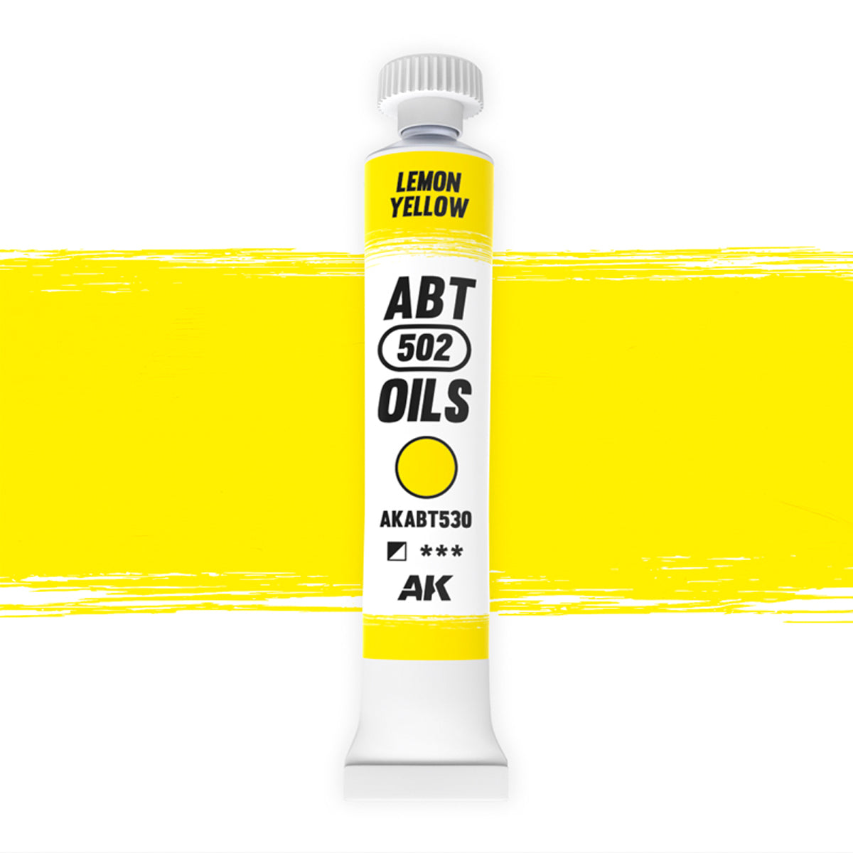 AK Interactive Amarillo Limón, Oleo - AB Type Acrylic AKABT530 - front