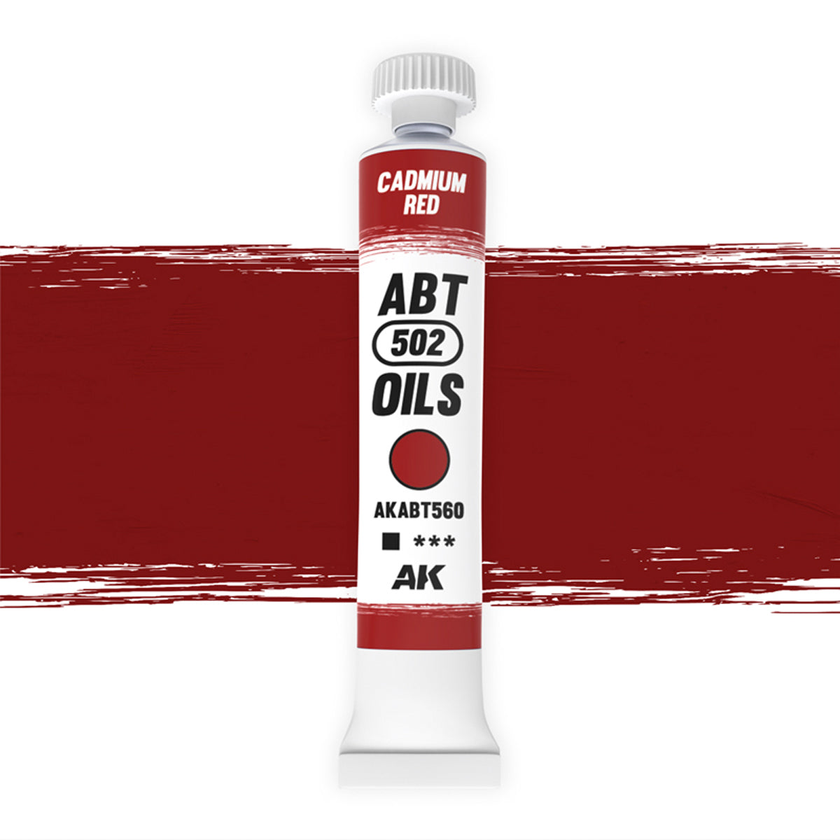 AK Interactive Rojo Cadmio, Oleo - AB Type Acrylic AKABT560 - front